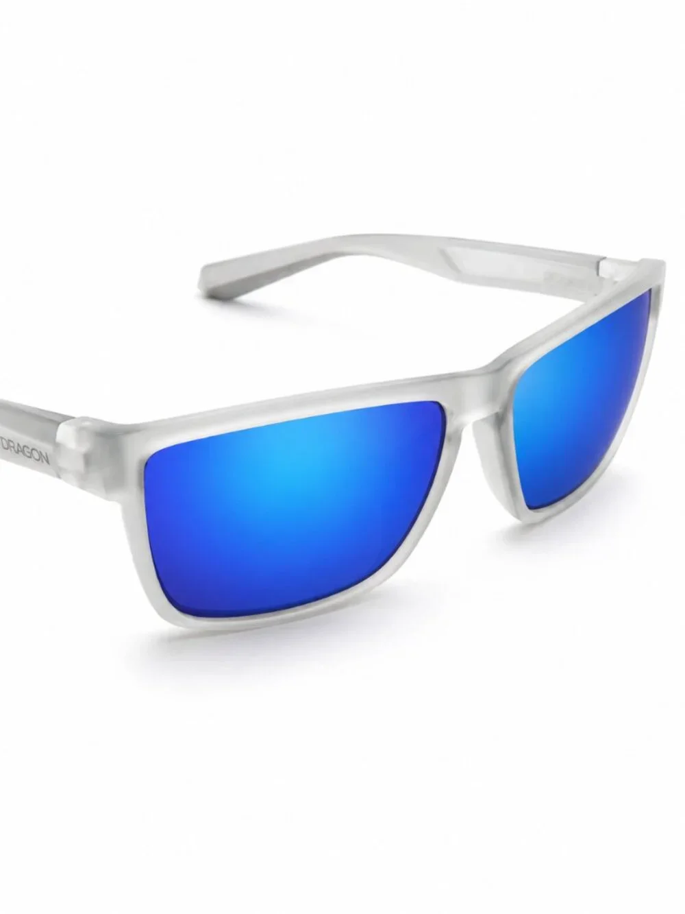 Dragon Alliance DRS1002 060 Clear Blue Lenses Polarized Sunglasses New Mirror